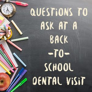 Granbury dentist Dr. Jeff Buske of Granbury Dental Center shares ideas for questions parents and children can ask at a back-to-school dental visit.